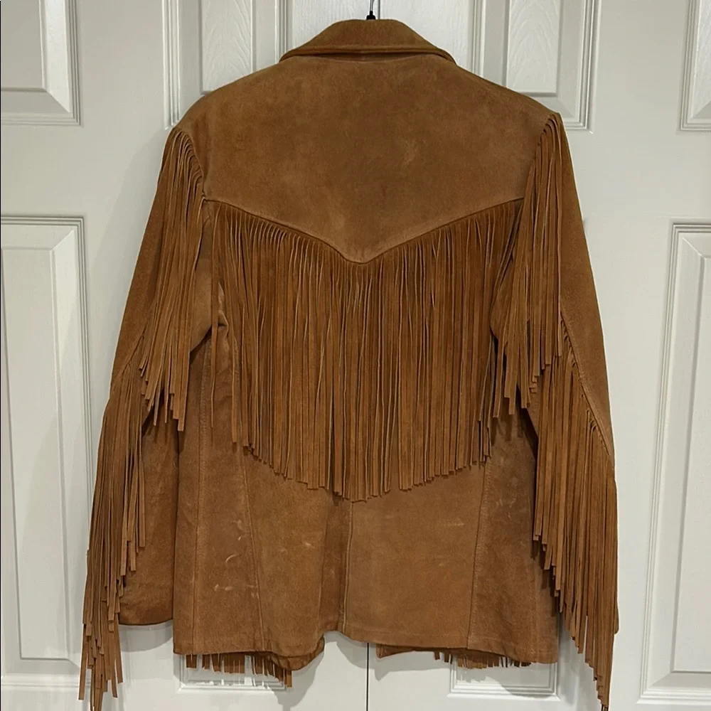Schott NYC Western Tan Suede Jacket - Picture 4 of 4